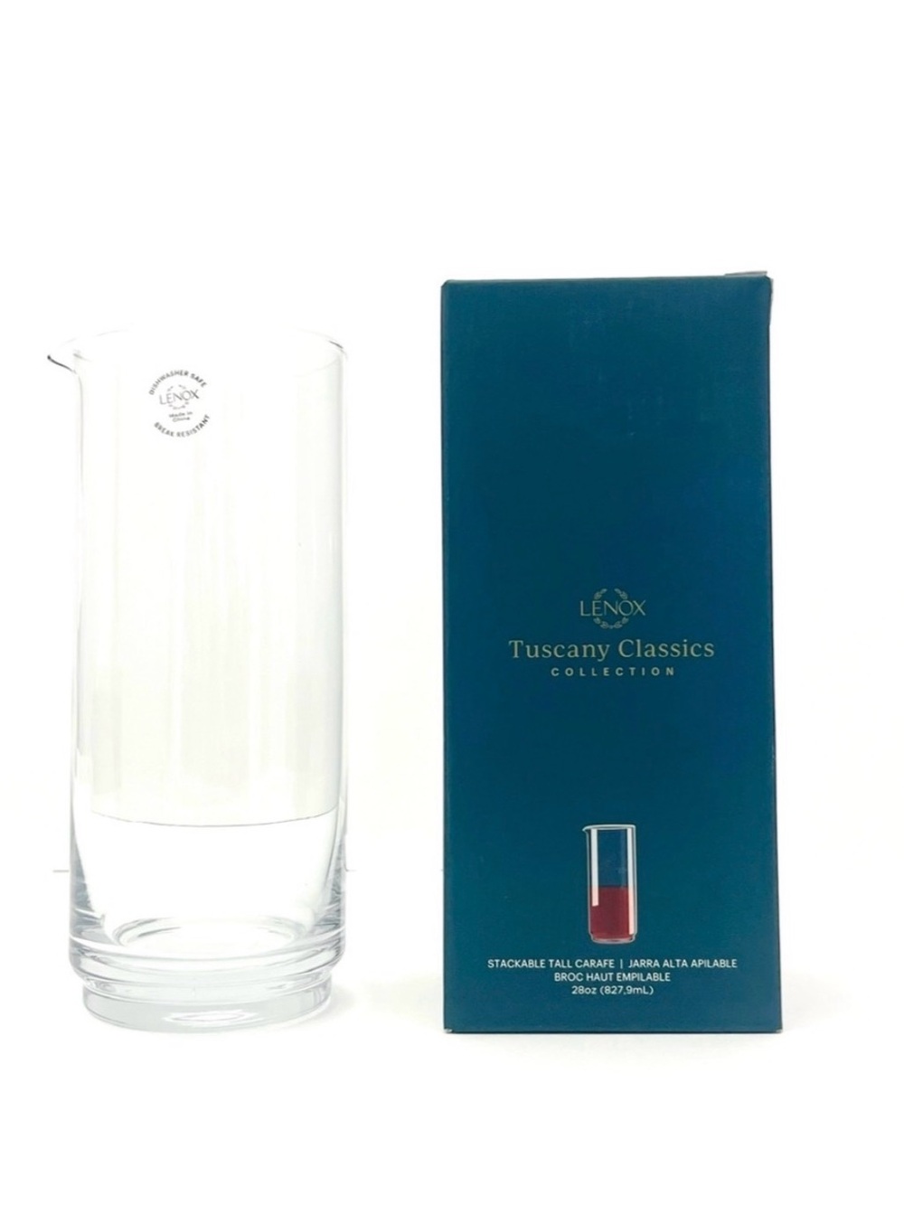 Lenox Tuscany Classic Collection Stackable Tall Carafe NEW